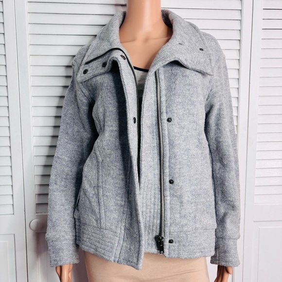 BANANA REPUBLIC Gray Cocoon Zip Jacket Size XS - Picture 5 of 10